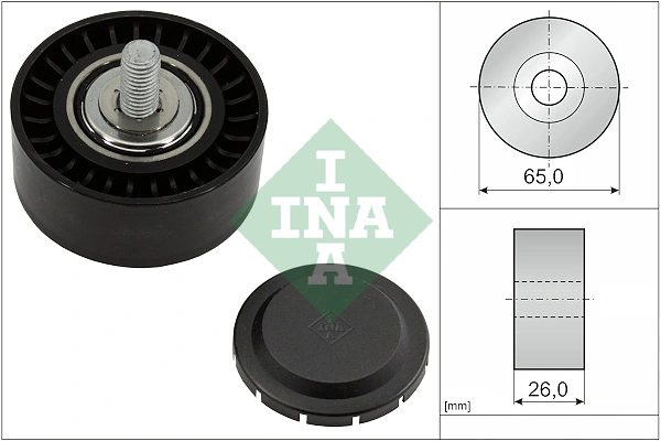 Deflection/Guide Pulley, V-ribbed belt
